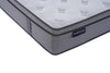 Gray mattress with 'Morrison' branding on a white background